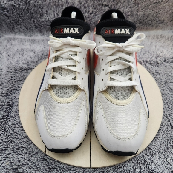 Nike Air‎ Max 93 OG Retro White Habanero Red Blue Mens Size 9 - Picture 3 of 9